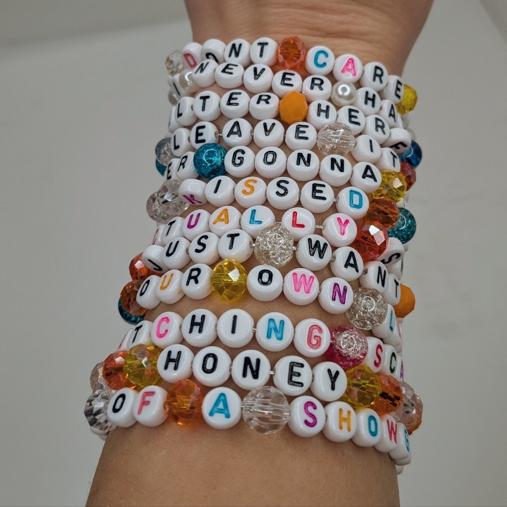 12 Taylor Swift Life of a Showgirl TLOASG Lyric Friendship Bracelets Handmade 2